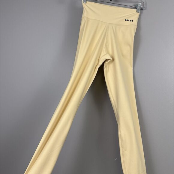 Daisy Street Active Dsy St Leggings Yoga Pants Size 8 US Small New Light Yellow - Picture 6 of 10